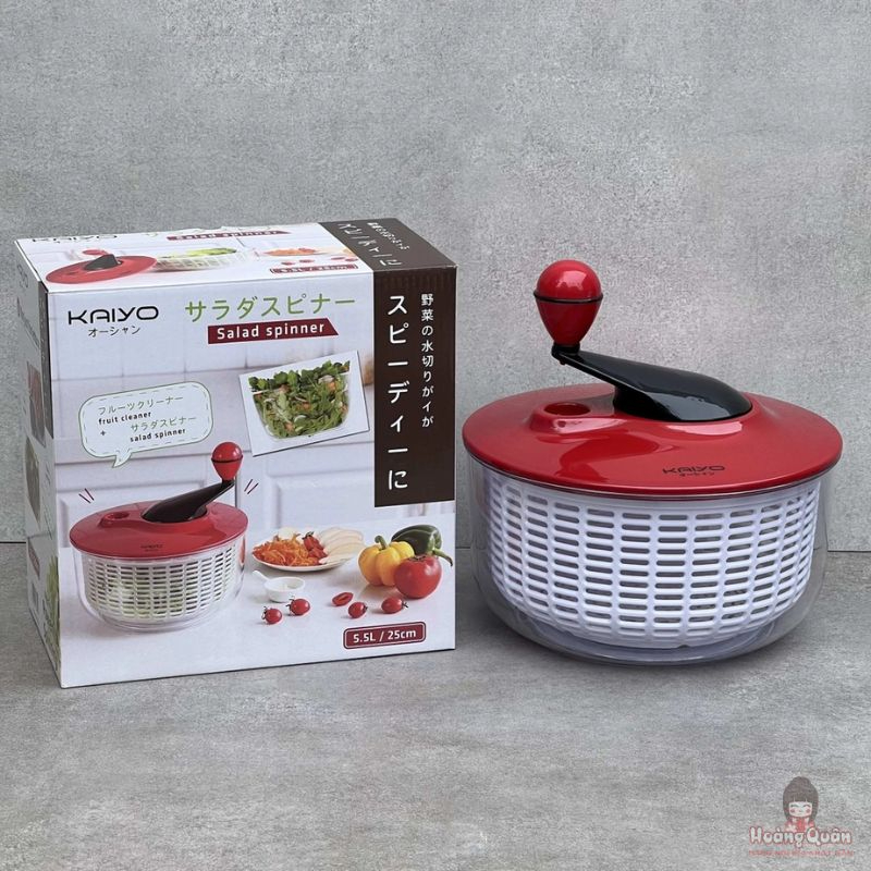Rổ quay rau Kaiyo màu đỏ dung tích 5.5L giá tốt