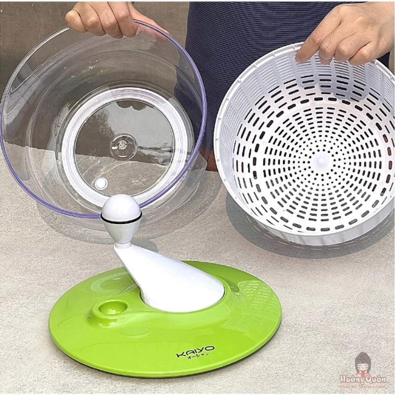 Rổ quay rau Kaiyo màu xanh dung tích 5.5L giá rẻ