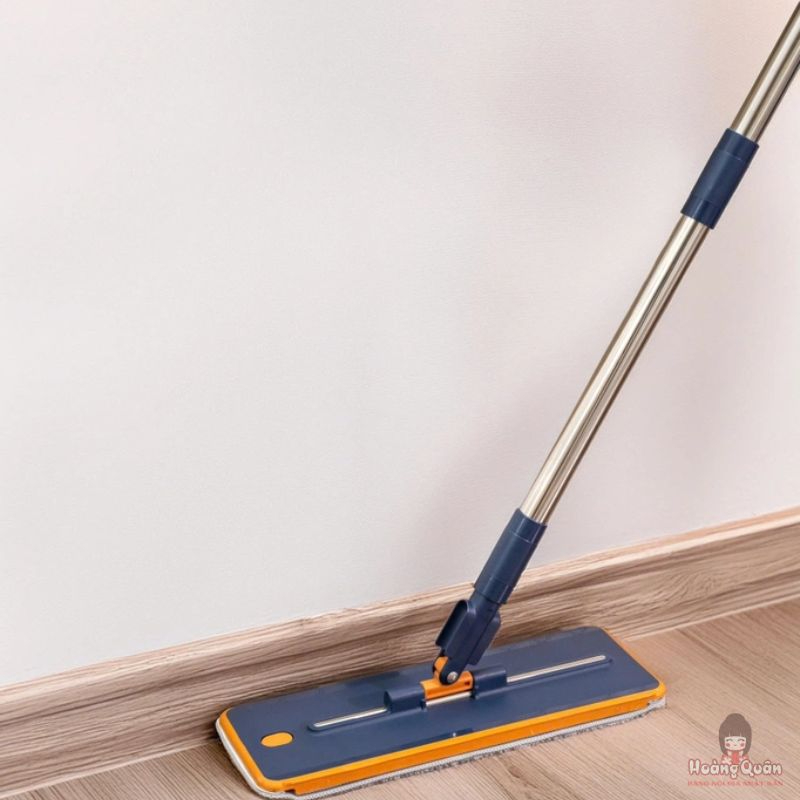 Bộ cây lau nhà chữ nhật tách nước bẩn Kaiyo xanh navy