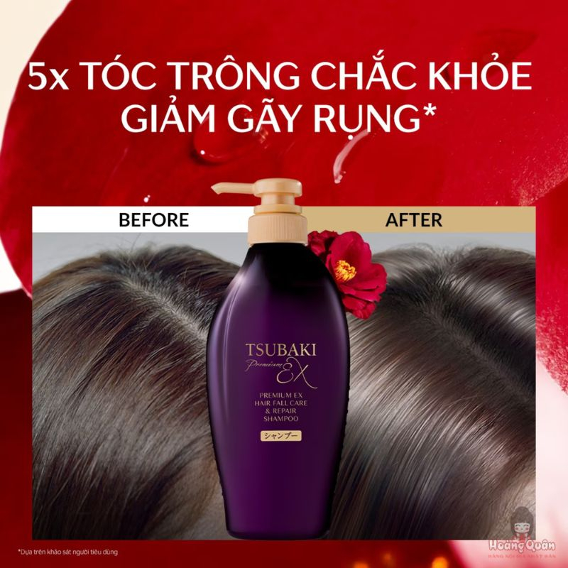 Dầu gội Tsubaki Premium Ex 450ml (tím)