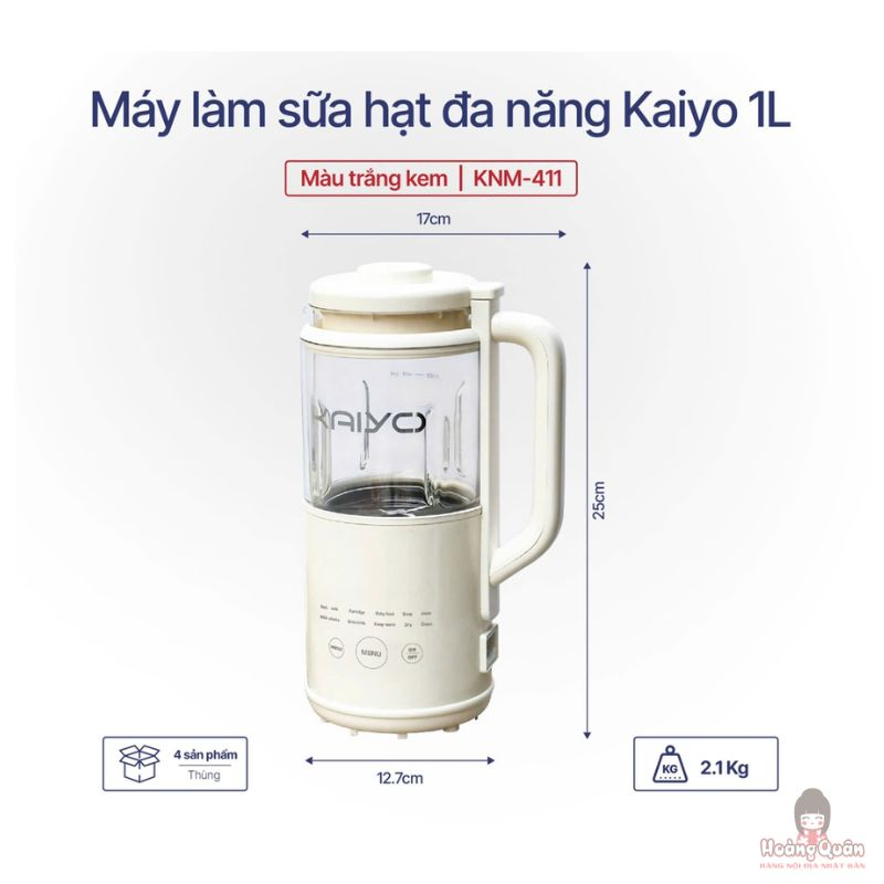 Máy Làm Sữa Hạt Đa Năng Kaiyo 1L