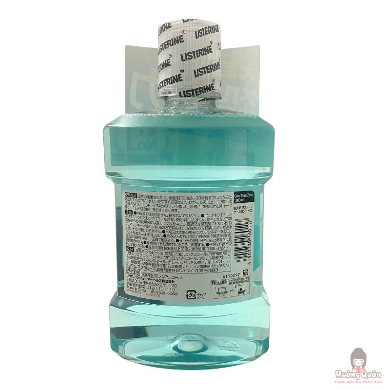 Nước Súc Miệng Listerine Hương Bạc Hà Không Cồn 1L giá rẻ