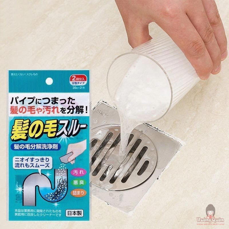 Bột Làm Tiêu Tóc, Vệ Sinh Đường Ống 20g x 2 gói