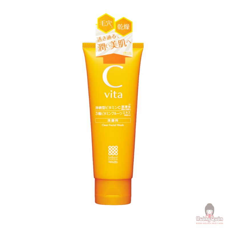 Sữa rửa mặt sáng da Meishoku C Vita Clear Facial Wash 100g