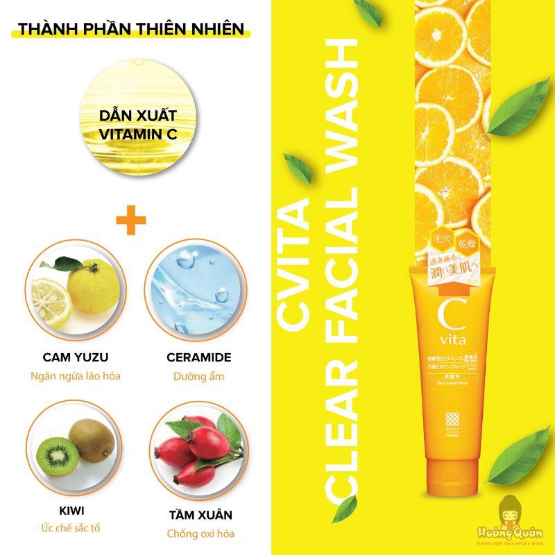 Sữa rửa mặt sáng da Meishoku C Vita Clear Facial Wash 100g giá tốt