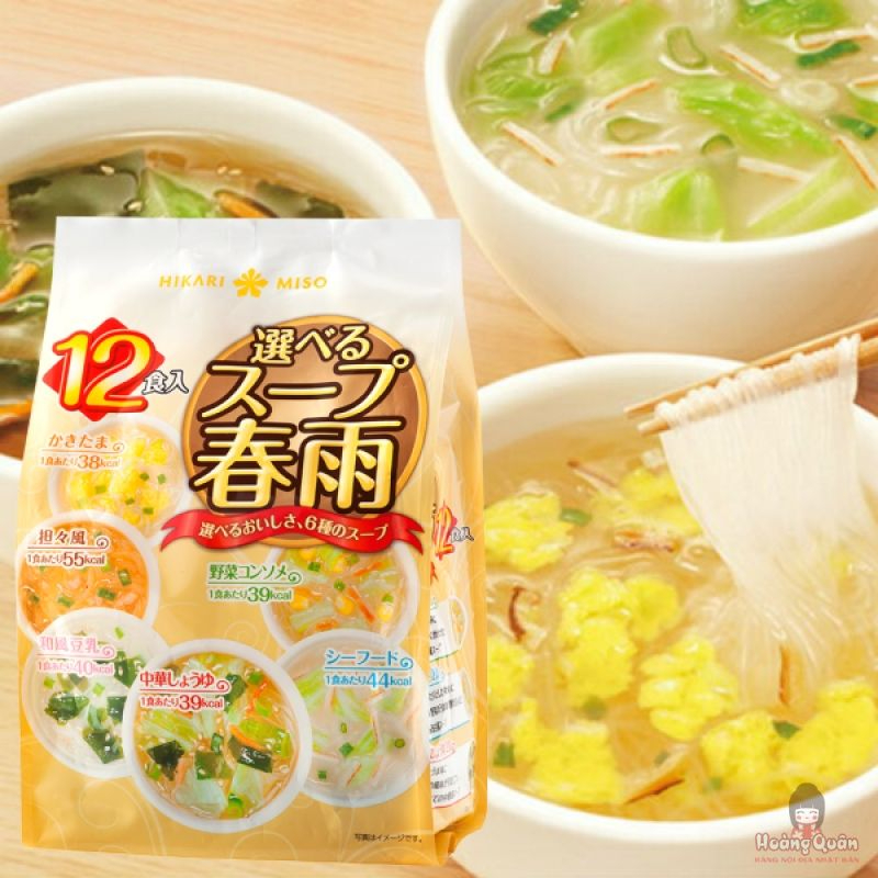 Miến ăn liền 6 vị Hikari Miso 12 gói chính hãng