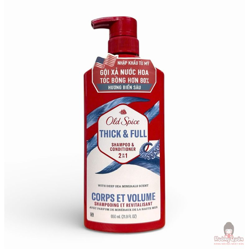 Dầu gội xả 2in1 Old Spice hương huyền bí 650ml