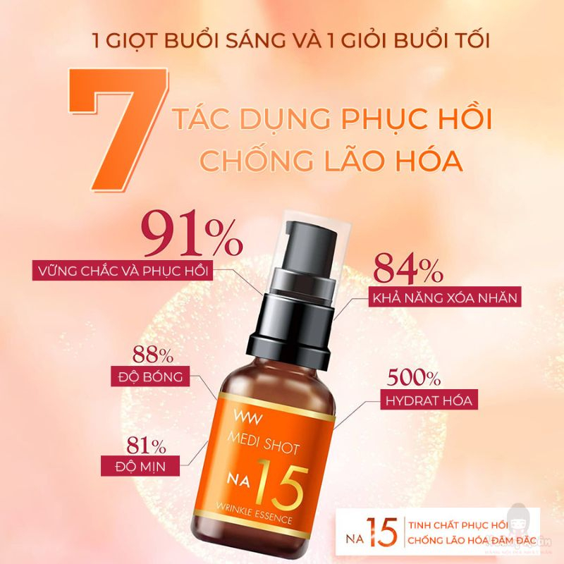 Tinh Chất Niacinamide Giảm Nhăn Chuyên Sâu Na15 Meishoku Medi Shot 30ml 1