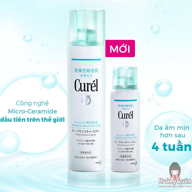 Xịt khoáng Curél cấp ẩm chuyên sâu 150g giá rẻ