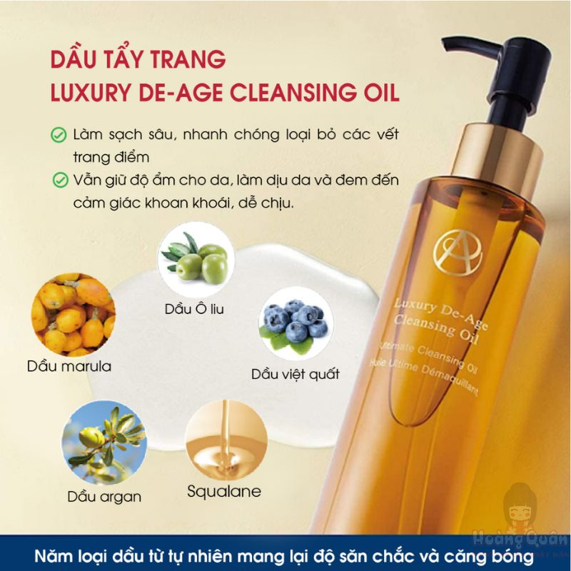 Dầu tẩy trang Ampleur Luxury De-Age Cleansing Oil 145ml giá rẻ