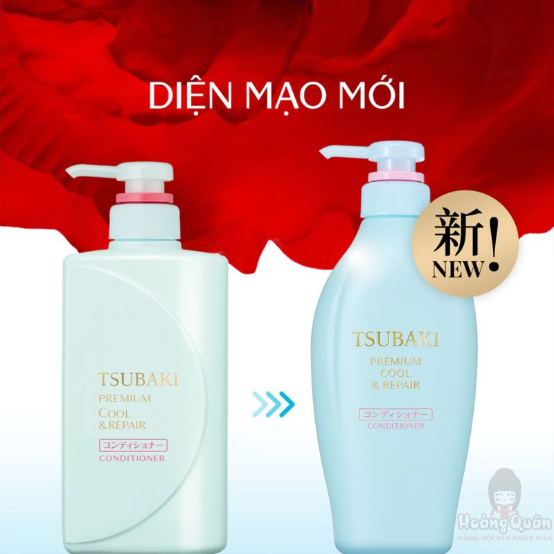 Dầu xả Tsubaki Premium phục hồi, sạch dầu mát lạnh 450ml giá tốt