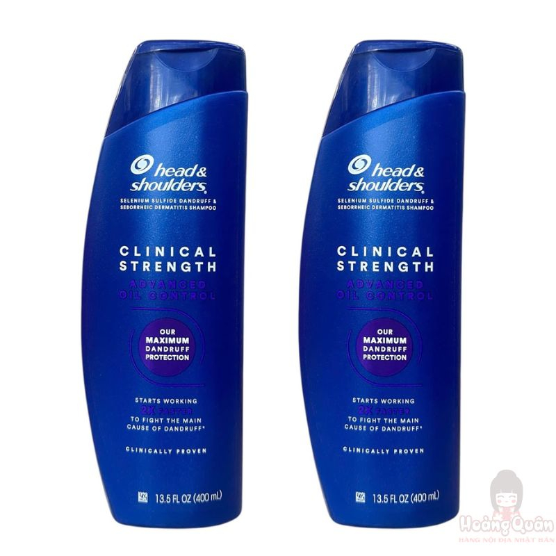 Dầu gội H&S Clinical Strength trị gàu kiểm soát dầu 400ml giá rẻ