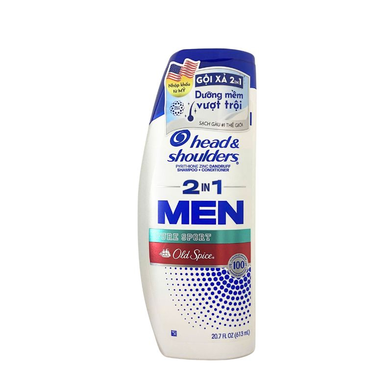 Dầu gội xả 2in1 H&S Men Old Spice Pure Sport For Men 613ml - USA