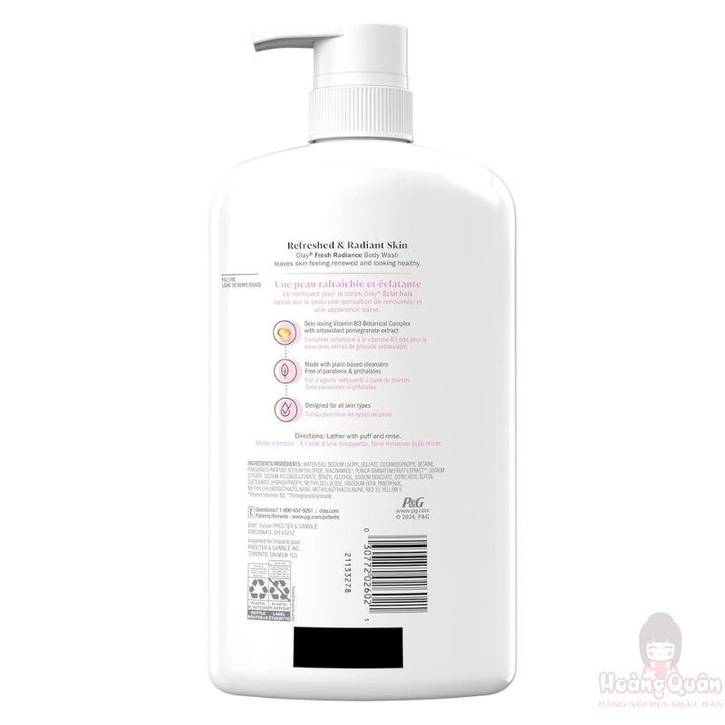 Sữa tắm dưỡng da Olay mật hoa hồng 975ml giá rẻ