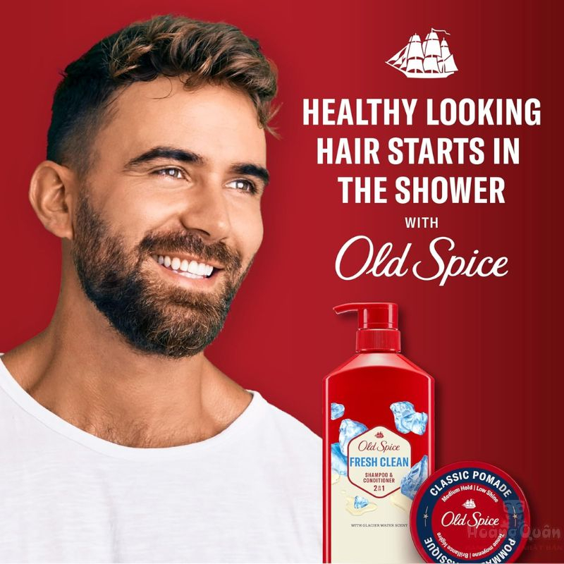 Dầu gội xả 2in1 Old Spice cho nam hương Fresh 650ml giá tốt