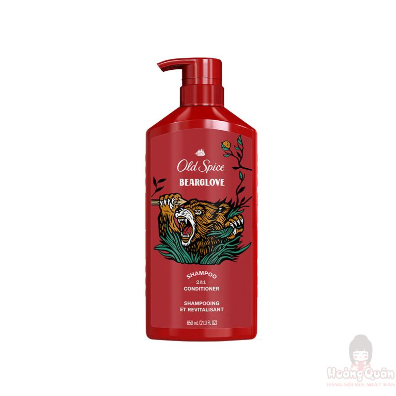 Dầu gội xả 2in1 Old Spice Bearglove 650ml