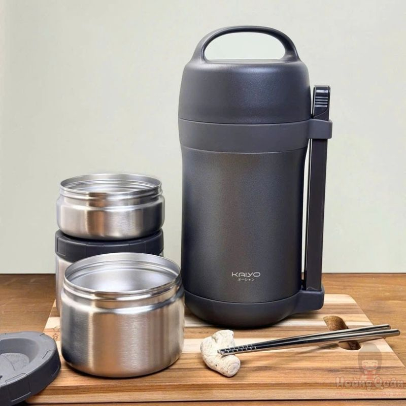 Hộp Cơm Giữ Nhiệt Kaiyo 1.6L Màu Ghi 1