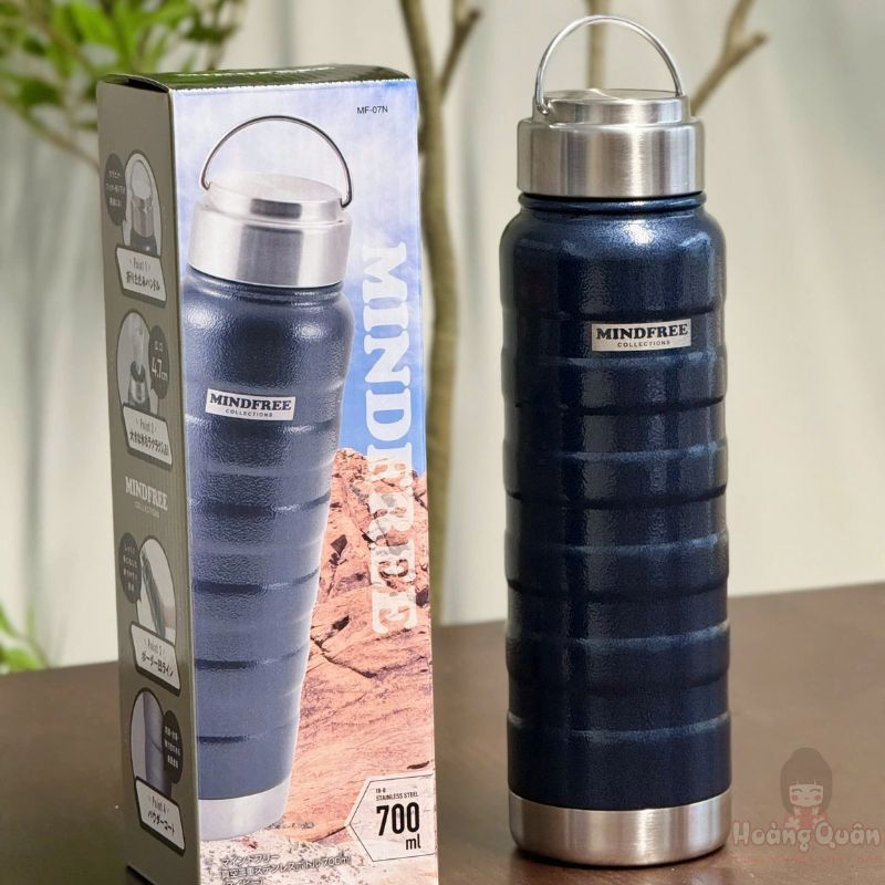 Bình Giữ Nhiệt Inox 304 Có Quai Xách Mind Free 700Ml