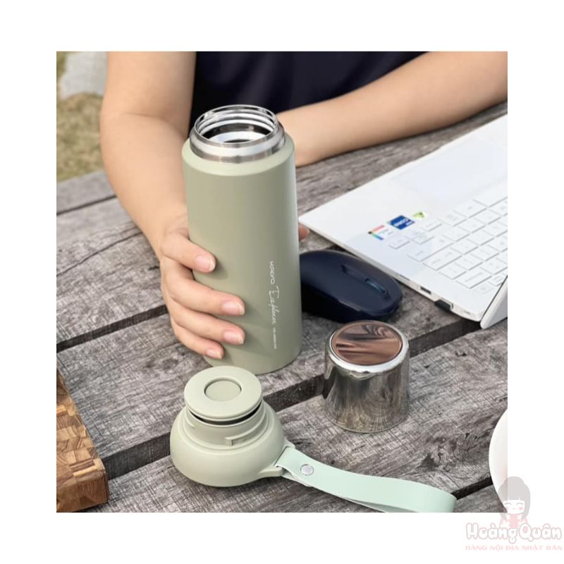 Bình giữ nhiệt 2 lớp Inox Kaiyo màu xanh 600ml giá rẻ