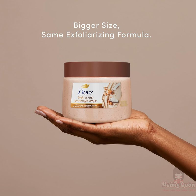 Tẩy Da Chết Dove Brown Sugar & Coconut Butter Body Scrub 425g