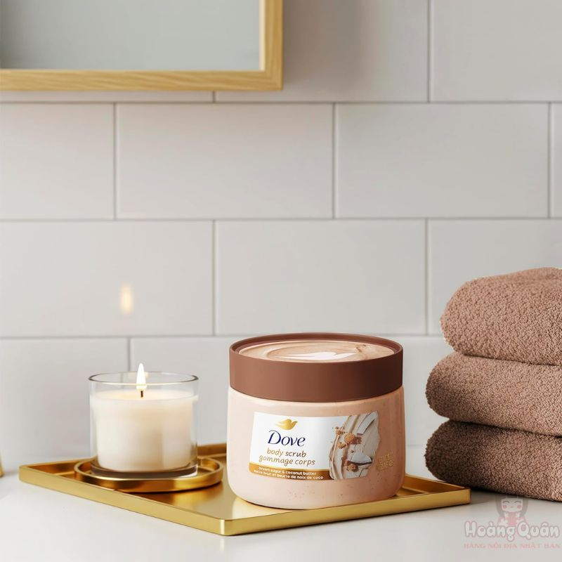 Tẩy Da Chết Dove Brown Sugar & Coconut Butter Body Scrub 425g giá tốt