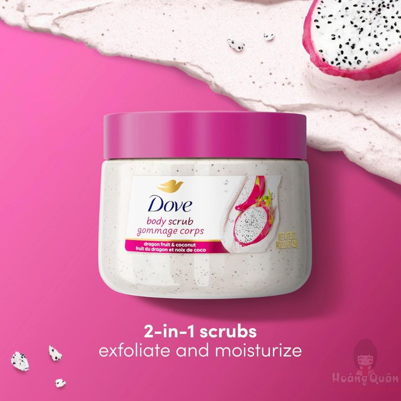 Tẩy Da Chết Dove Dragon Fruit & Coconut Body Scrub 425g giá rẻ