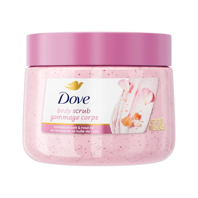 Tẩy Da Chết Dove Himalayan Salt & Rose Oil Body Scrub 425g