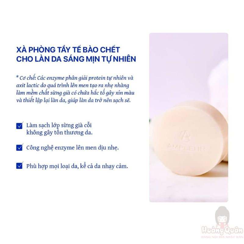 Xà phòng rửa mặt tẩy tế bào chết Ampleur Brightening Bar giá tốt