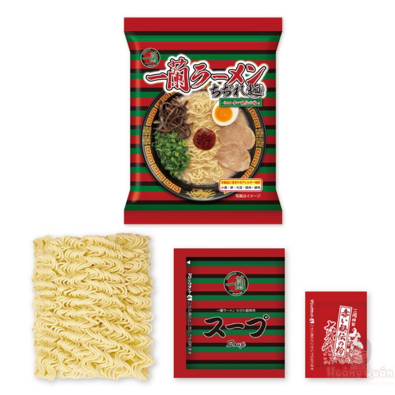 Mì Ichiran Ramen Sợi Xoăn Roll Noodles (5 phần) 660g giá tốt