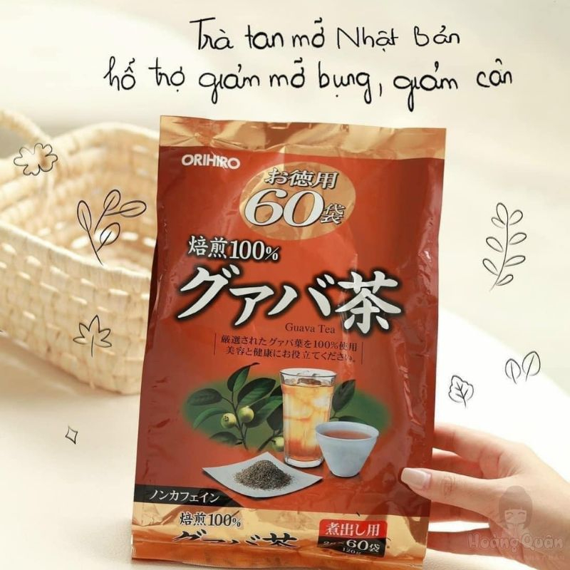 Trà Ổi Hỗ Trợ Giảm Cân, Giảm Nguy Cơ Tiểu Đường Orihiro 60 gói giá rẻ
