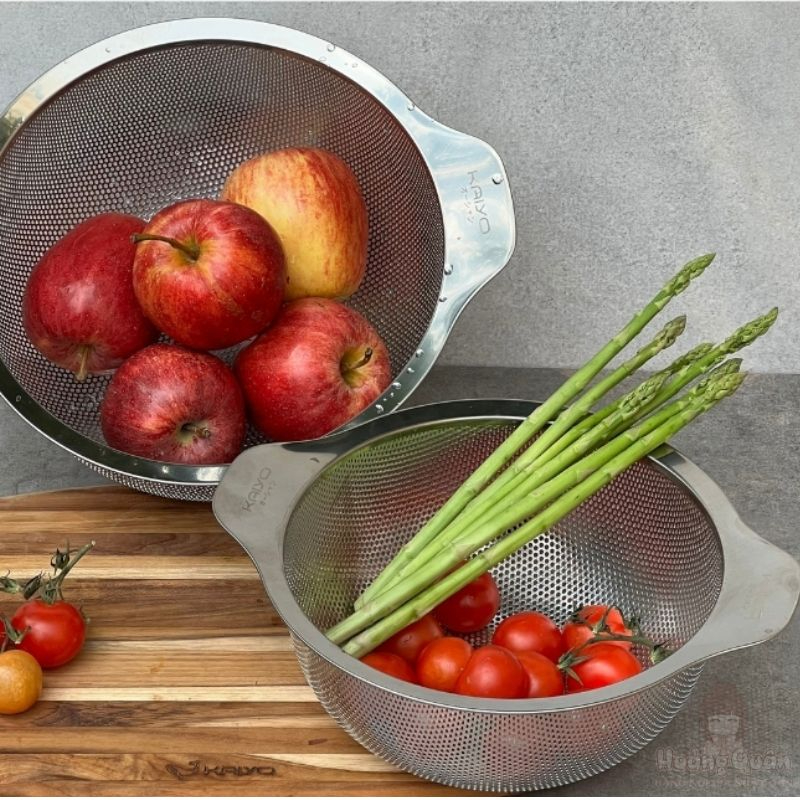 Bộ Tô Trộn Và Rổ Inox Kaiyo Size 20Cm giá rẻ