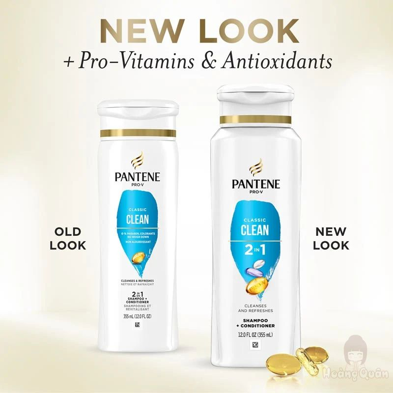 Dầu gội xả 2in1 dưỡng tóc Pantene Pro-V Classic Clean 355ml giá tốt