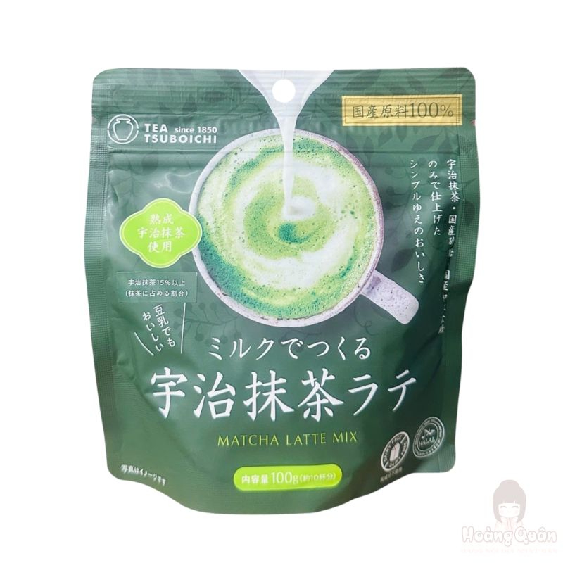 Bột Trà Matcha Latte Tsuboichi Uji 100g