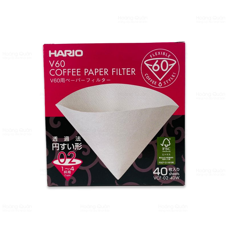 Giấy Lọc Cà Phê Hario 40 Cái