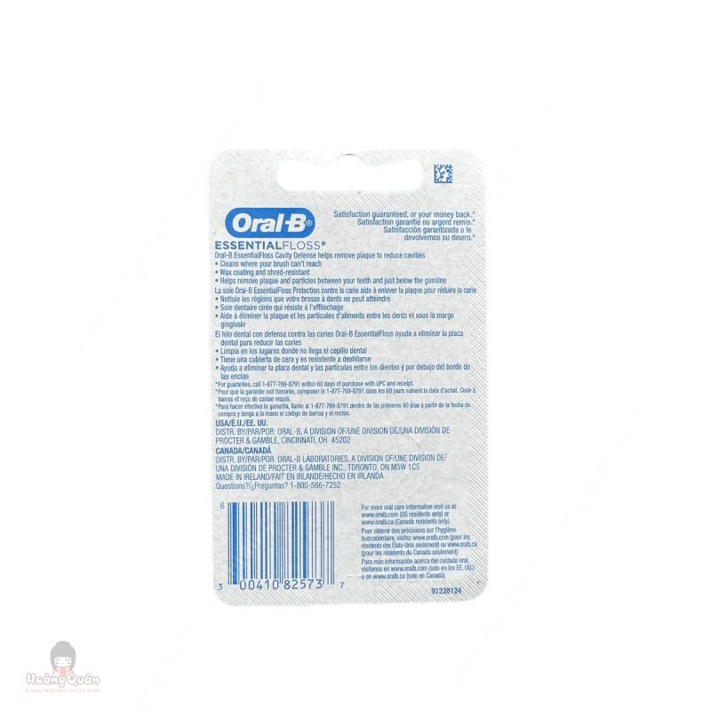 Chỉ Nha Khoa Oral-B Essential Floss Mint Waxed 50M