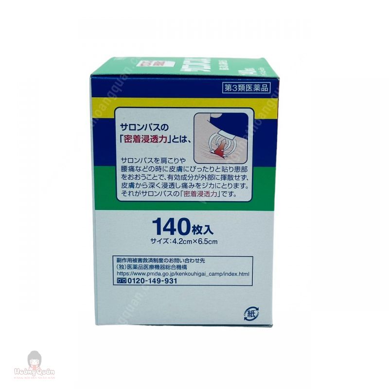 Miếng Dán Salonpad Hisamitsu 140 Miếng