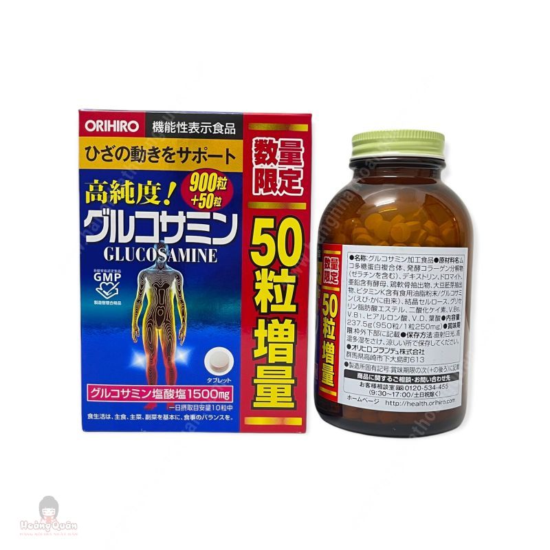 Viên Uống Bổ Xương Khớp Glucosamin Orihiro 950v