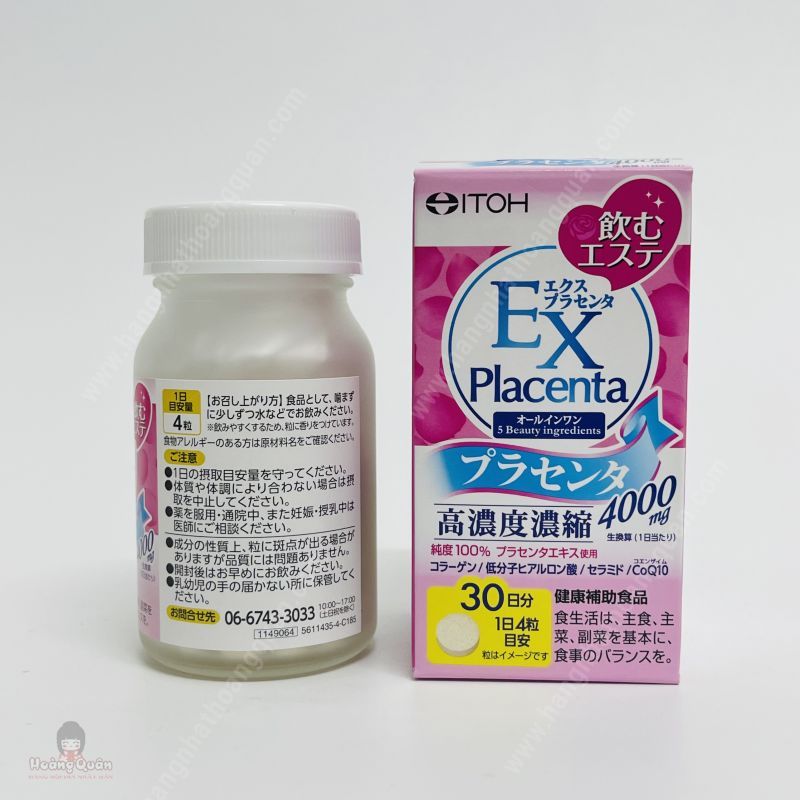 Viên Uống EX Placenta 4000mg ITOH 120v