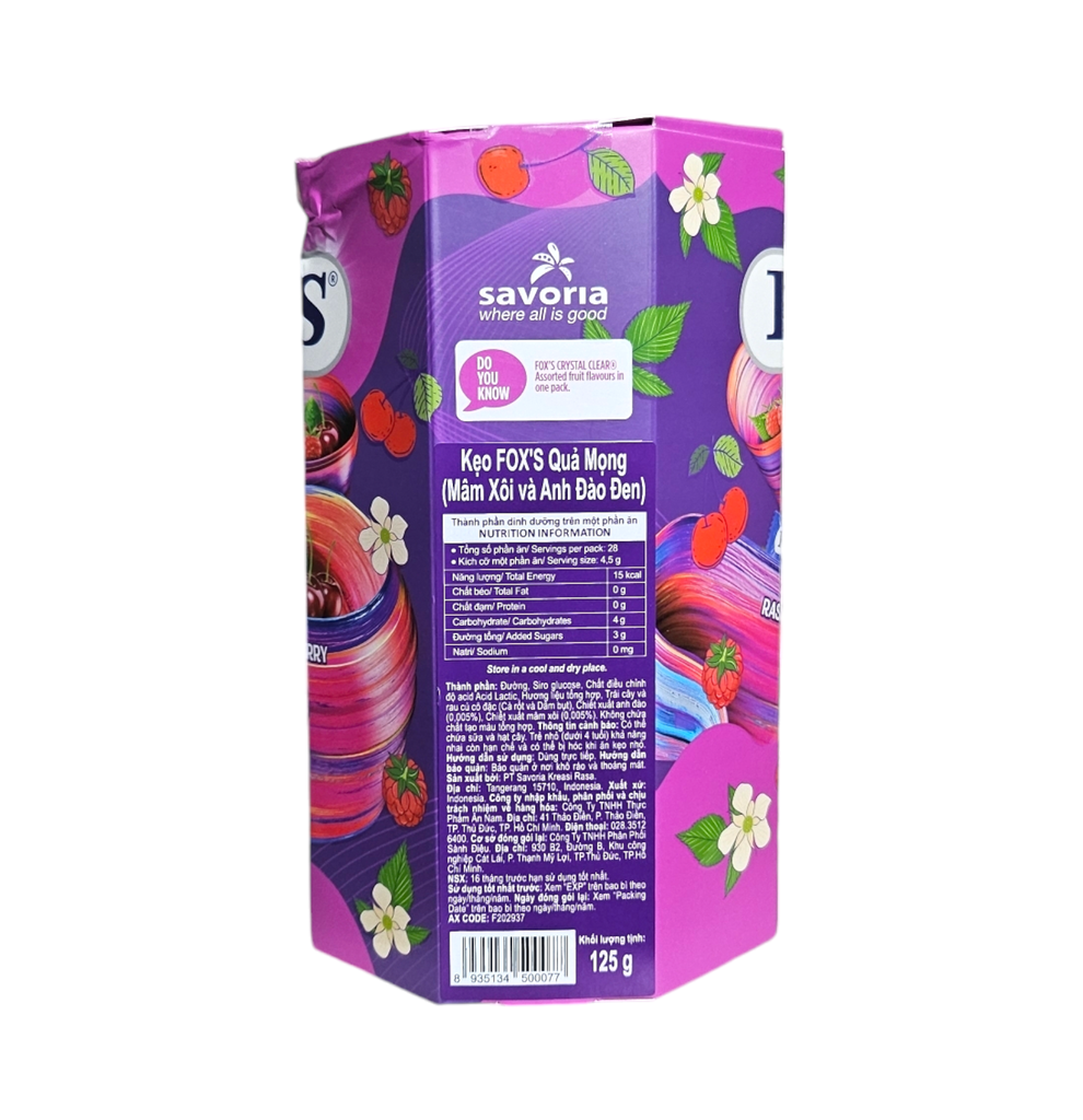 Kẹo Foxs Trái Cây HG 125g