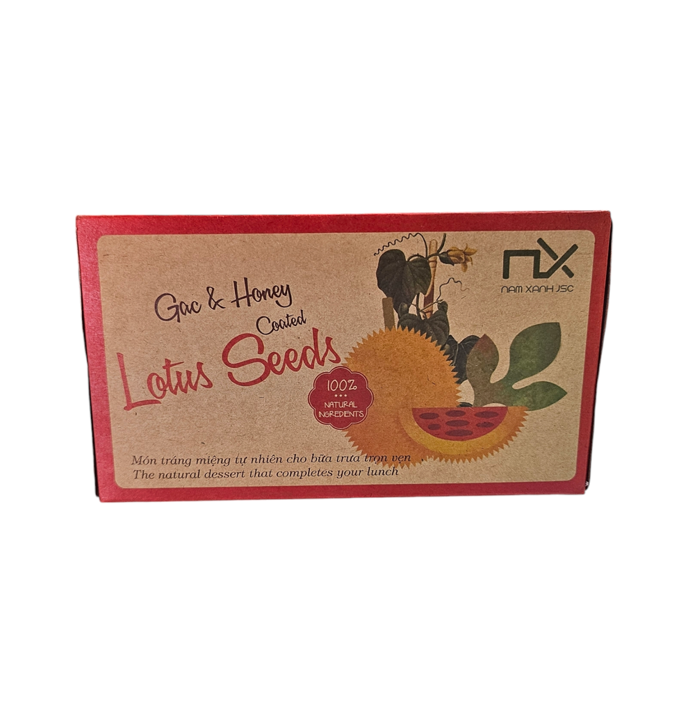 Hộp Hạt Sen Sấy Gấc Mật Ong 100g