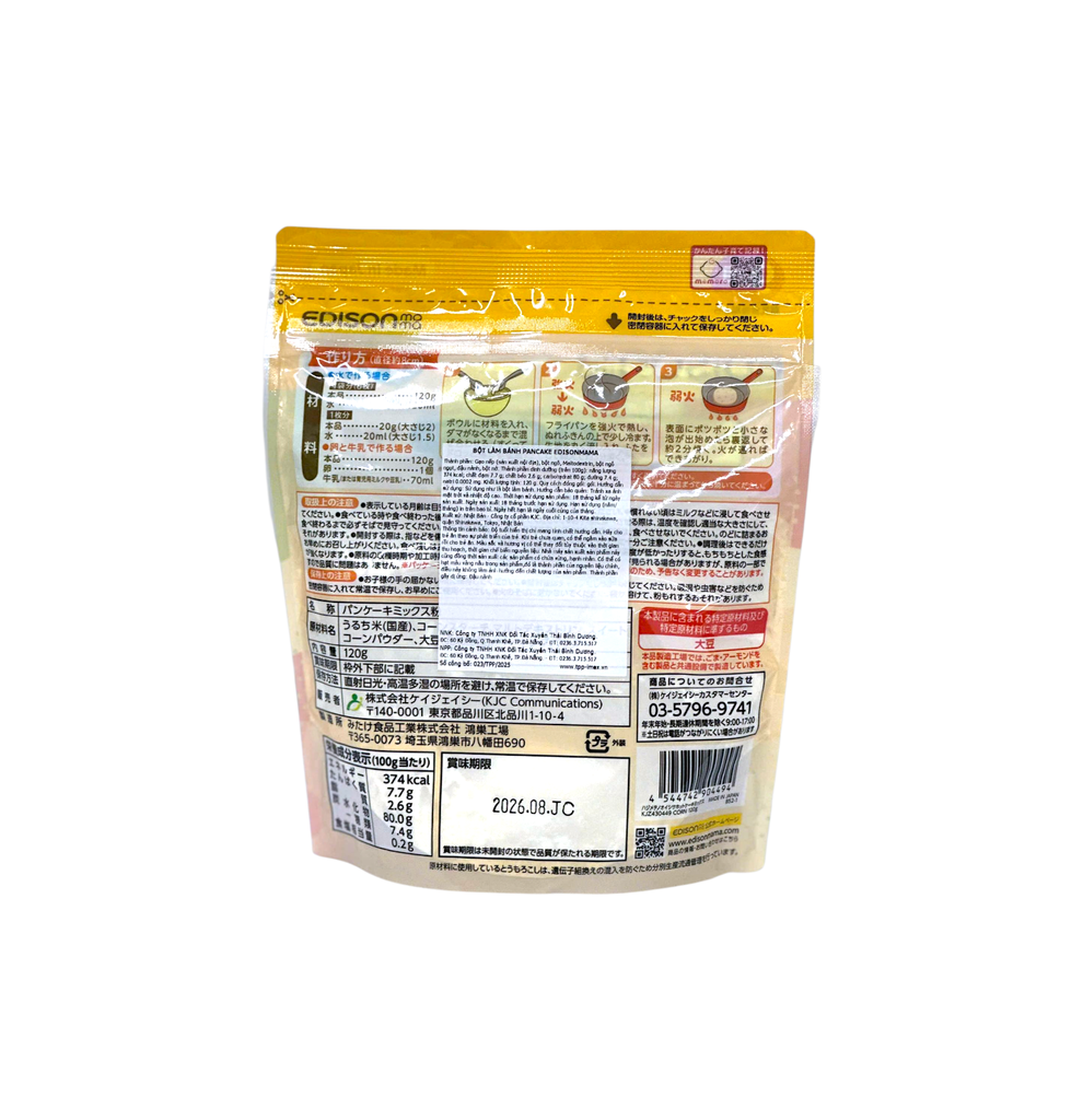 Bột Làm Bánh Pancake Edison Mama 120g