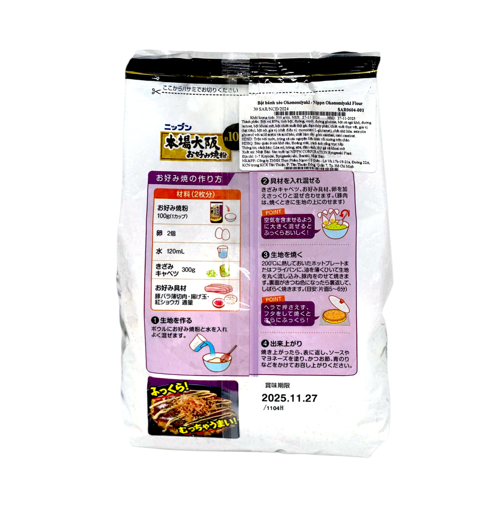 Bột Bánh Xèo Okonomiyaki - Nippn Okonomiyaki Flour 500G