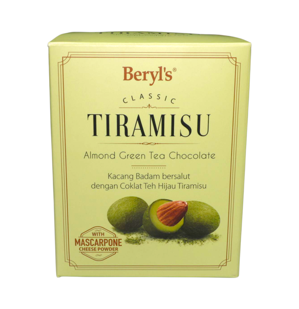Kẹo Beryl’s Tiramisu Almond Green Tea Chocolate 100g HG Xanh