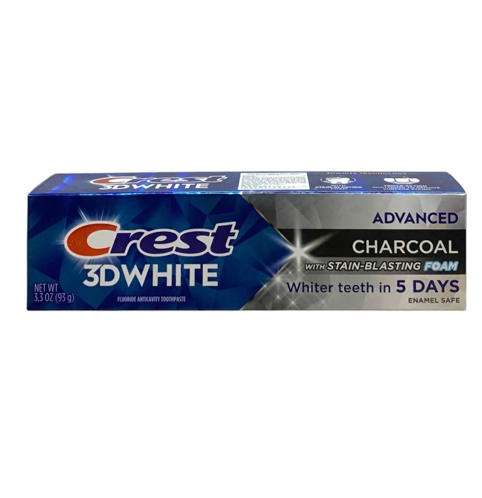 Kem Đánh Trắng Răng Crest 3D White Advanced Charcoal 93g