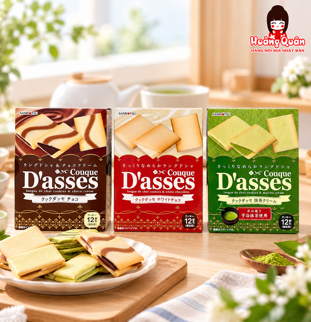 Bánh Quy D'asses Chocolate Sanritsu 12M
