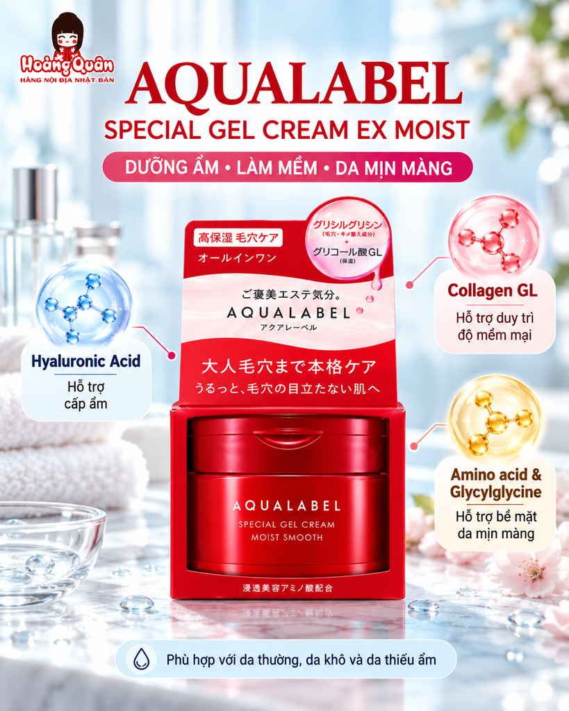 Kem Dưỡng Aqualabel 5IN1 90g