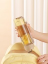 Bình Tritan Có Lõi Lọc Trà Gắn Nam Châm Kaiyo 700ml Màu Nâu 