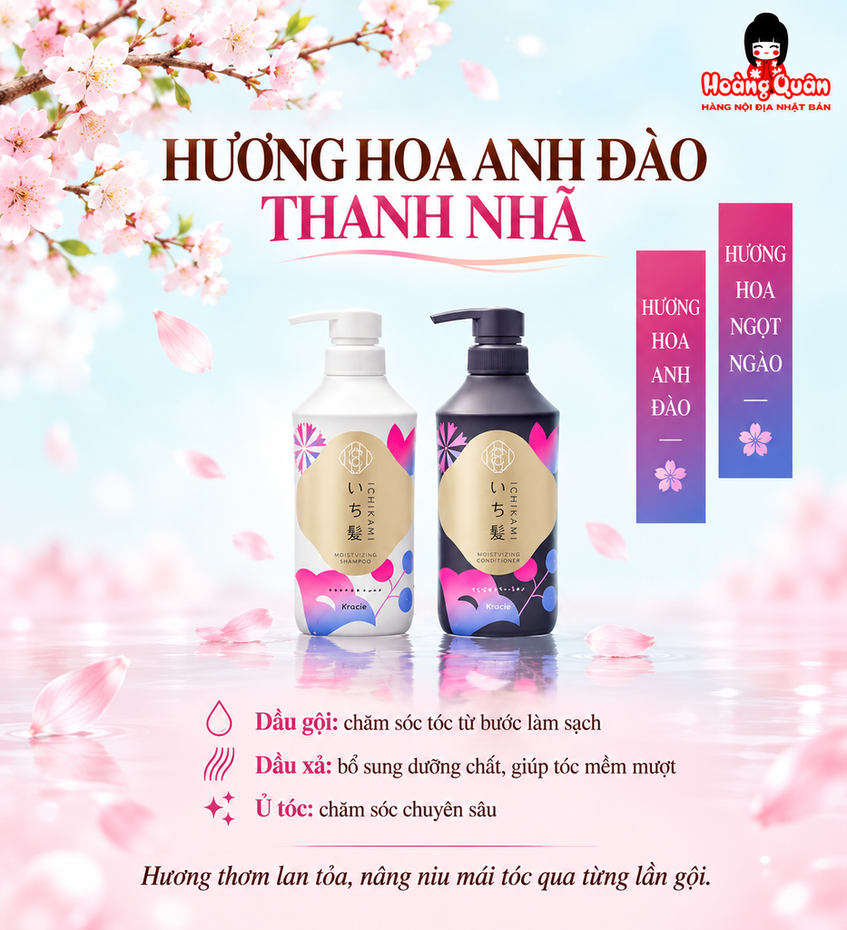Set Gội Xả Ichikami Smoothing 450g