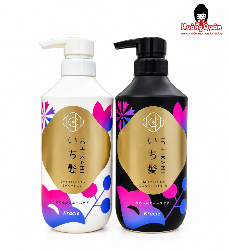 Set Gội Xả Ichikami Smoothing 450g