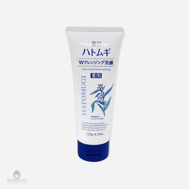 Sữa Rửa Mặt Tẩy Trang & Làm Sáng Da Kumano Reihaku Hatomugi 130G